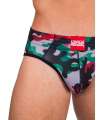 Jockstrap Barcode Backless Boot Camp Verde Cinzento Vermelho,126008