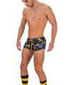 Shorts Barcode Gym Short Thar Navy Blue Yellow 131006