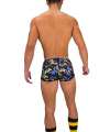 Shorts Barcode Gym Short Thar Navy Blue Yellow 131006