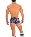 Shorts Barcode Gym Short Thar Navy Blue Gray Red 131007