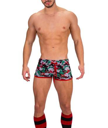 Shorts Barcode Gym Short Thar Green Grey Red 131008