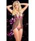 Babydoll Tigress com Rendas Rosa,160020