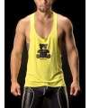 Sleeve Armhole Muscle Tank Top Bear Green 129009