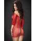 Mini Dress Long Sleeve Mesh Hollow 197025