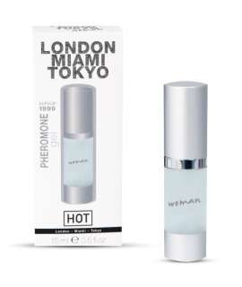 Gel com Feromonas London Miami Tokyo Mulher 15 ml,354006