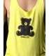 Manga Cava Muscle Tank Top Bear Verde Barcode,129009