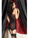 Babydoll Cups and Straps in Lace Black or Red Chilirose 160043