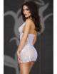 Babydoll Rendas nas Copas e Laterais Branco ou Vermelho Chilirose,160048