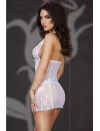 Babydoll Rendas nas Copas e Laterais Branco ou Vermelho Chilirose,160048