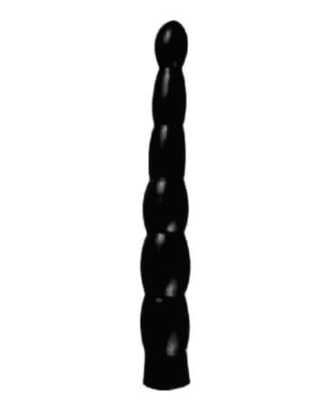 Dildo All Black With Buckles 32 cm AB16