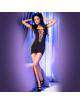 Mini Dress Inserts Net Chilirose Black or Purple 197039