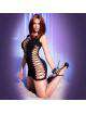 Mini Dress Inserts Net Chilirose Black or Purple 197039