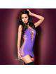 Mini Dress Inserts Net Chilirose Black or Purple 197039