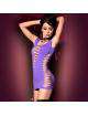 Mini Dress Inserts Net Chilirose Black or Purple 197039