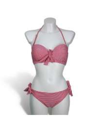 Bikini Riscas Vermelhas Retro,360002