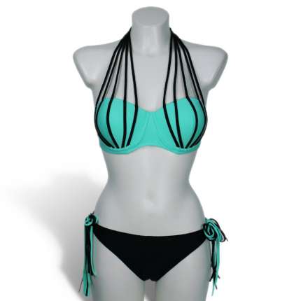 Bikini and Blue Strips 360005