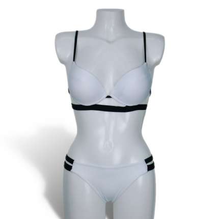 Bikini Preto e Branco Retro,360007