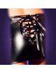 Mini Skirt Synthetic Leather with Ties Behind Chilirose 361002