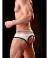 Jockstrap BARCODE Backless Brief Gustavo Branco Preto Amarelo,125019