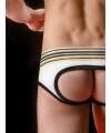 Jockstrap BARCODE Backless Brief Gustavo Branco Preto Amarelo,125019