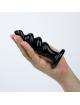 Plug Spiral Black Glass 11 cm 238002