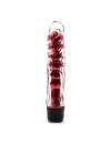 Vibrador Clássico Crystal Vermelho 17,5 cm,217016