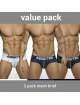 Pack 3 Cuecas Addicted Mesh Brief Push Up,500089