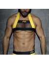 Harness Addicted Fetish Mesh Amarelo,111014