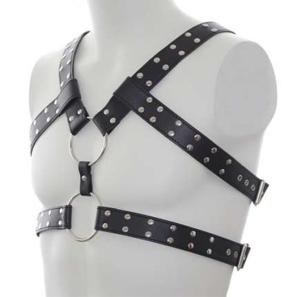 Harness Couro Cinto Duplo,111023