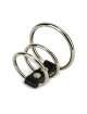 Cockring Triplo Harness Metal,130050