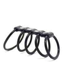 Cockring 5 Rings Gates of Hell Rubber 130051