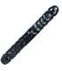 Dildo Duplo JR Veined Double Header Preto 30 cm,DD