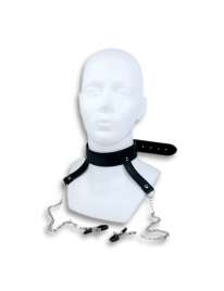 The collar with Clamps for Nipples Bondage 334002