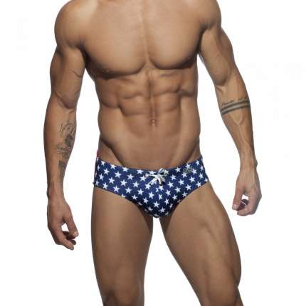 Sunga Addicted Stars Brief Azul Marinho,500108