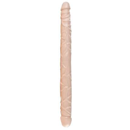 Dildo Duplo Double Dong Diamond Bege 45 cm,224002