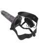 Strap-on Hollow with Vibration-Royal Rapture Air Feeling Black 20 cm 150007