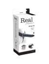 Strap-on Hollow with Vibration-Royal Rapture Air Feeling Black 20 cm 150007