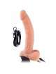 Strap-on Oco com Vibração e Testículos Fetish Fantasy Series Bege 22 cm,150012