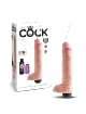 Dildo com Ejaculação e Testículos King Cock Squirting Cock with Balls Bege 20 cm,234004