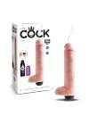 Dildo with Ejaculation and Testicles King Cock Squirting Cock with Balls Beige 20 cm 234004