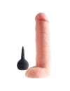 Dildo com Ejaculação e Testículos King Cock Squirting Cock with Balls Bege 20 cm,234004