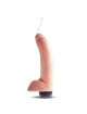 Dildo with Ejaculation and Testicles King Cock Squirting Cock with Balls Beige 18 cm 234005