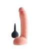 Dildo com Ejaculação e Testículos King Cock Squirting Cock with Balls Bege 18 cm,234005