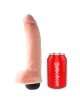 Dildo with Ejaculation and Testicles King Cock Squirting Cock with Balls Beige 18 cm 234005