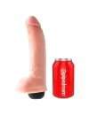 Dildo with Ejaculation and Testicles King Cock Squirting Cock with Balls Beige 18 cm 234005