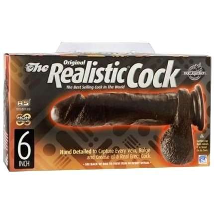 Dildo Realistic The Realistic Cock Black 17 cm 234016