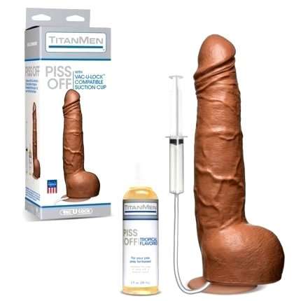 Dildo for Golden showers Titanmen Piss Off Mulatto 20 cm 234020