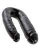 Dildo Duplo Realístico Large Double Trouble King Cock Preto 18 cm,224004