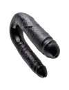 Dildo Duplo Realístico Large Double Trouble King Cock Preto 18 cm,224004