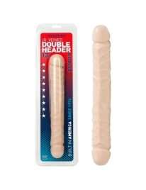 Dildo Duplo Jr. Veined Double Header Bender Bege 30 cm,224007